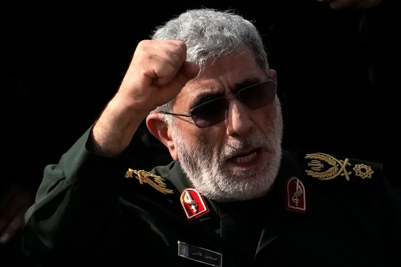 ▲傳出伊朗革命衛隊（IRGC）聖城軍（Quds Force）指揮官卡阿尼（Esmail Qaani）被懷疑與以色列勾結，已經被捕，不過這項說法尚未獲得伊朗官方證實。（圖／美聯社／達志影像）