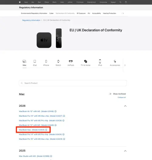 ▲外媒指稱，蘋果再提交給歐盟的文件中，意外曝光新款電腦的名稱。（圖／翻攝macrumor）