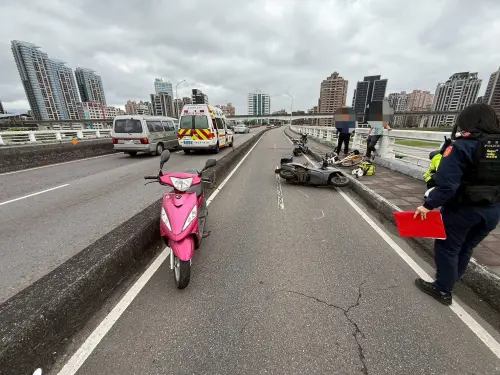 ▲李男未注意前車狀況發生碰撞，後方林女閃避不及造成3連撞車禍意外。（圖／警方提供）