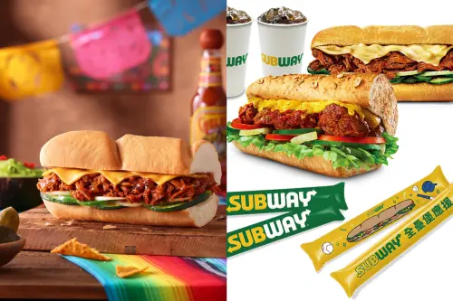 ▲SUBWAY「墨西哥手撕豬潛艇堡」新品開吃！「全壘堡應援套餐」免費送加油棒。（圖／SUBWAY subway.com.tw)