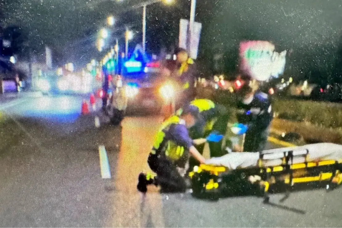 ▲嘉義3日發生死亡車禍，陸軍撞死移工後肇逃。（圖／翻攝畫面）