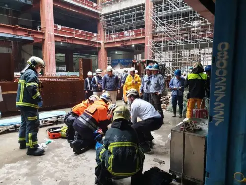 國賓飯店改建傳意外！工人4樓墜地身亡　姊悲痛：父母都靠他照顧