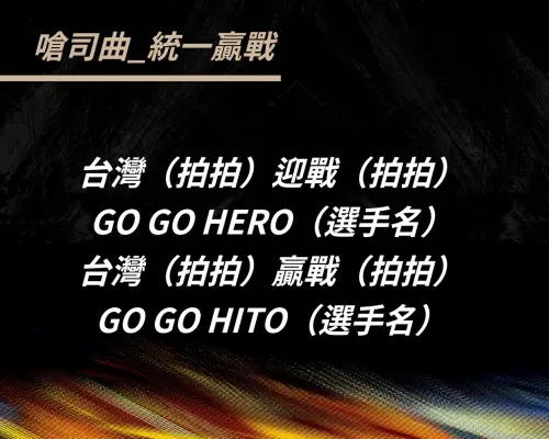 ▲中華隊嗆司曲統一贏戰歌詞。（圖／IG@come_together_2026）