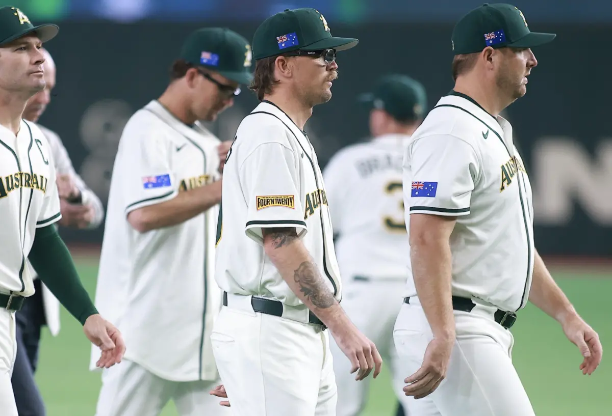 ▲WBC經典賽澳洲隊表現亮眼，已拿下2勝1敗，讓不少網友好奇「為何澳洲隊這麼強？」引來球迷點出優勢。（圖／記者葉政勳攝）