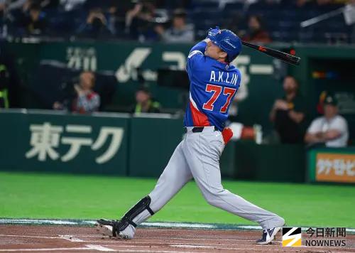 ▲林安可5日對戰澳洲時有擊出一支安打。（圖／記者葉政勳攝）