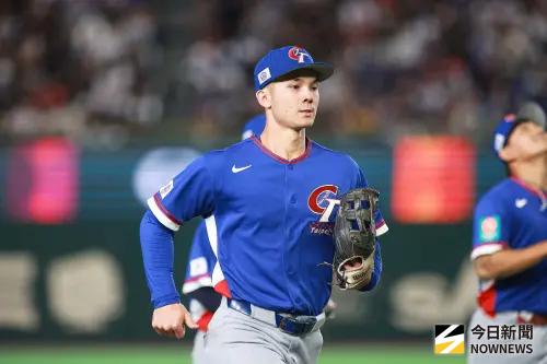▲WBC經典賽中華隊外野手費爾柴德（Stuart Fairchild）今日改打指定打擊。（圖／記者葉政勳攝）