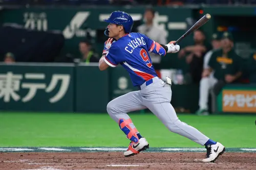 ▲張政禹緊急支援中華隊，在沒有太多時間調整下扛下關鍵代打，可惜無緣建功。（圖／記者葉政勳攝）