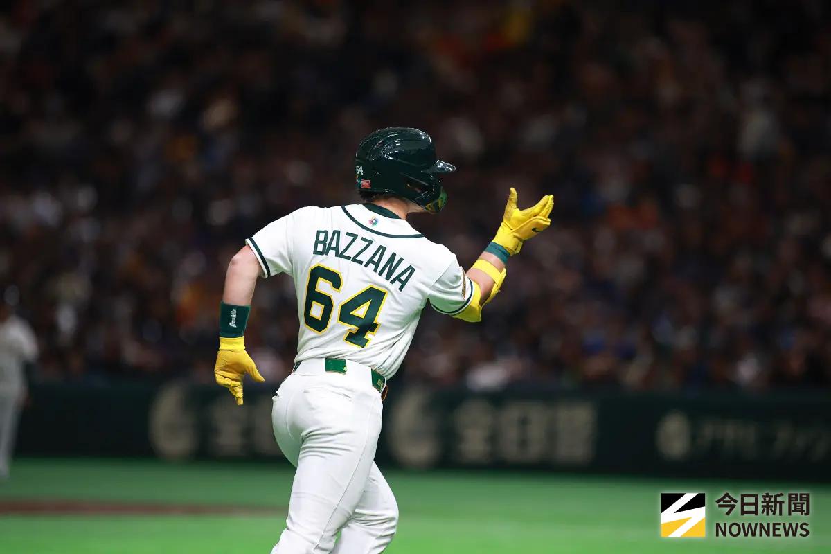 ▲大聯盟選秀狀元Travis Bazzana一棒轟沉中華隊，他坦言開轟瞬間全場台灣球迷陷入死寂的畫面令他印象極為深刻。（圖／記者葉政勳攝 ,2026.03.05）