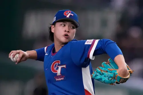 ▲孫易磊雖然擁有最快達155km/h的優異球速與出色的身材條件，但現階段仍處於適應高強度職業層級的過程中。（圖／美聯社／達志影像）