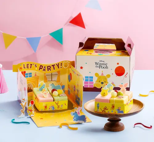 ▲「小熊維尼氣球盛宴・冰淇淋蛋糕」各2,280元。（圖／哈根達斯haagen-dazs.com.tw）