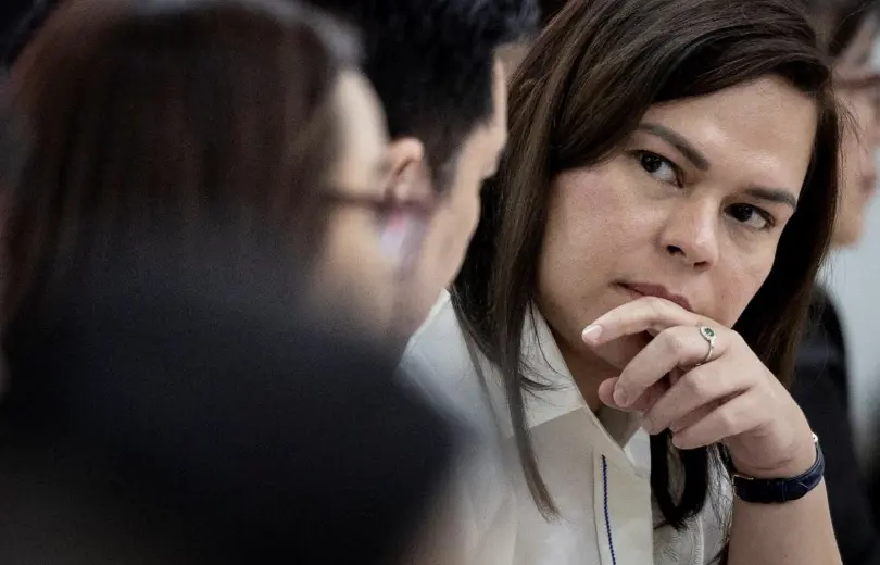 ▲菲律賓副總統莎拉（Sara Duterte）面臨彈劾程序升級，眾議院司法委員會以54票對1票認定訴狀內容充實，案件下一步可能送交參議院審理。（圖／路透社／達志影像）