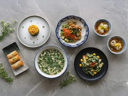 ▲台南遠東香格里拉飯店「醉月樓」中餐廳迎來新菜色，即日起至4月19日推出春季限定主題菜單「春薺正當時」。（圖／台南遠東香格里拉提供www.shangri-la.com/tc/tainan/fareasternplazashangrila/）