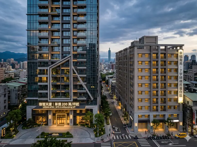 台北房價動搖了！「這兩區」新案單價回落10萬：僅7字頭、快賣光