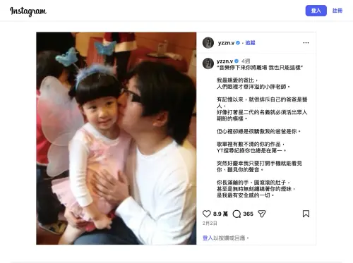 ▲袁惟仁（右）愛女袁融（左）發文懷念老爸。（圖／翻攝自袁融IG@yzzn.v）