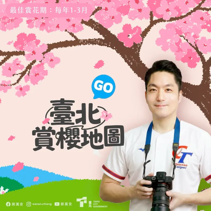 WBC台日戰登場！為中華隊加油　蔣萬安公布北市賞櫻地圖