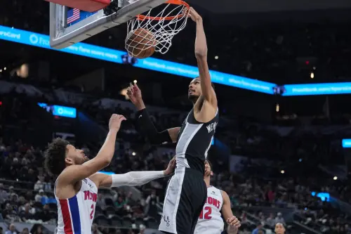 NBA／文班亞馬狂砍38分！福克斯貢獻29分　馬刺121：106擊敗活塞
