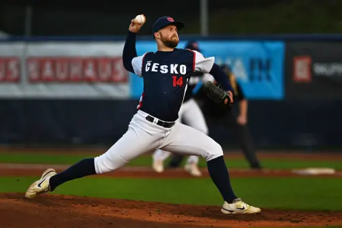 ▲捷克隊大部分球員並非職業棒球員，由神經內科醫師領軍、陣中甚至有火箭工程師的球隊。（圖為Ondrej Satoria／美聯社／達志影像）