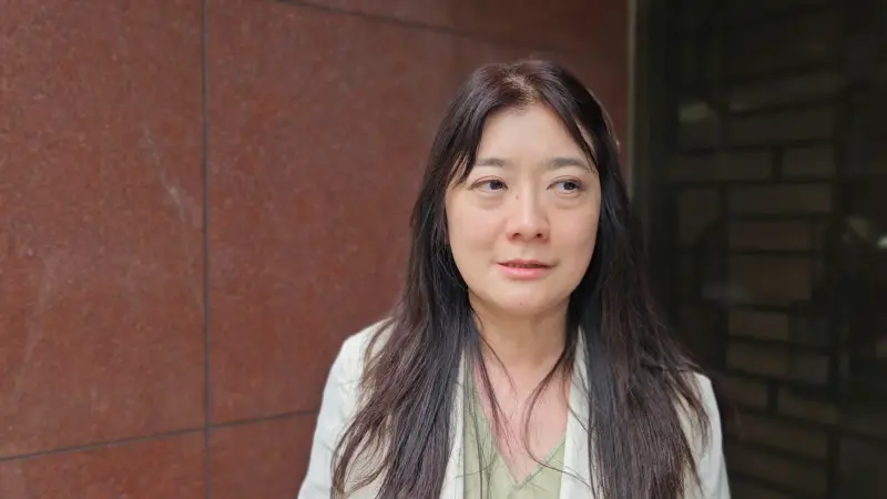    ▲楊智惠談到案發2年來，每次搭機回國落地時，她就會感到焦慮，擔心「空橋逮捕」再現。（圖／記者劉松霖攝）  