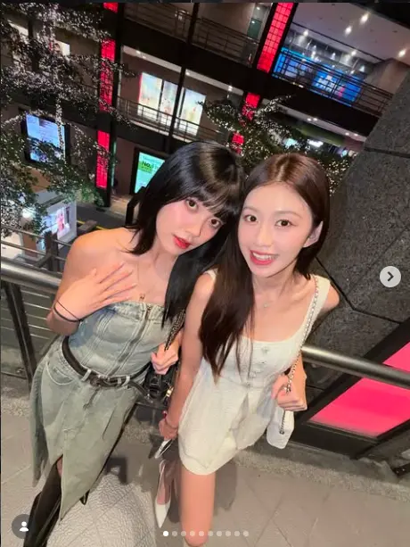 ▲艾莉兒（左）與紀欣伶（右）姐妹倆都參加節目，成為一大亮點。（圖／艾莉兒IG @bettychi620）