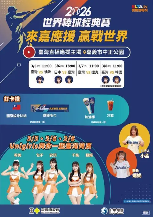 ▲3月7日台捷戰嘉義市直播派對，現場沒有啦啦隊成員。（圖／嘉義市政府）