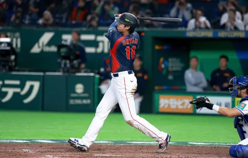 ▲▼ 大谷翔平昨（6）日手感火燙，卻在第四局遭遇沙子宸強力封鎖；擊出飛球出局後，大谷轉身走回休息室。（圖／記者葉政勳攝,2026,03,06）