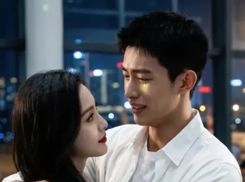 ▲中國短劇《苞米地後的新生》，演員多是透過AI生成，卻被稱「不點破完全看不出演員是AI產生」，讓不少短劇界真人演員產生被取代的恐慌。（圖／摘自抖音）