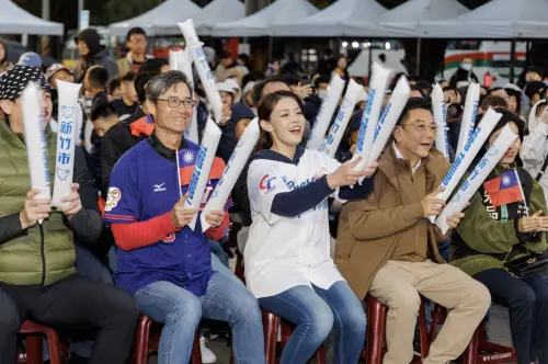 ▲現場熱情觀賽。（圖／新竹市政府）