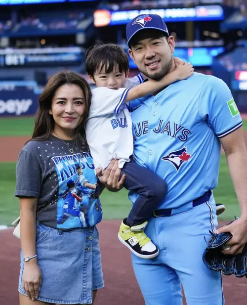 ▲菊池雄星（右）的老婆菊池瑠美曾是體育主播。（圖／翻攝自IG@_rumi.kikuchi_）