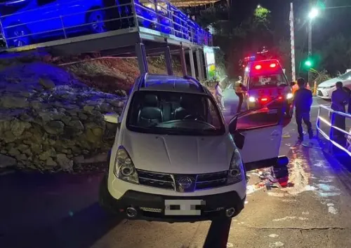 台中約會景點驚傳奪命意外！車輛懸空翻覆　19歲男遭壓不治
