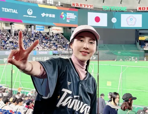 ▲房思瑜跑完東京馬拉松後，繼續留下來為參加WBC的中華隊加油。（圖／摘自 房思瑜 Serena Threads)