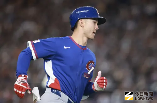 ▲2026年世界棒球經典賽台韓大戰，「費仔」費爾柴德面對韓國，八局擊出逆轉2分砲。（圖／記者葉政勳攝）