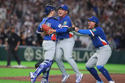 ▲中華隊真的贏韓國了！「台韓大戰」台灣以5:4獲勝。（圖／記者葉政勳攝）