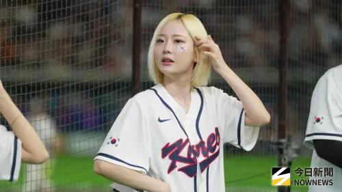 ▲韓國應援團啦啦隊女神徐賢淑是本次韓國應援團成員之一。（圖／記者張一笙攝）