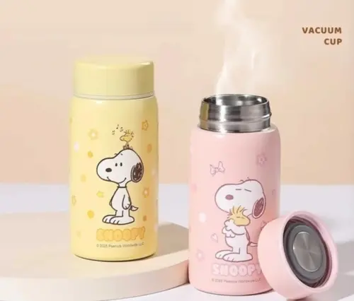 ▲聯電今年改送史奴比保溫瓶，實際商品圖還有待聯電提供，屆時應該也能引發不少搶領風潮。（示意圖/momo購物網）