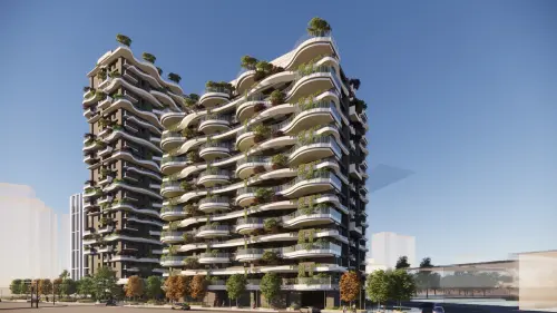 ▲「中山長春案」預計規劃興建1棟23層住宅大樓以及1棟15層社會住宅，其中可銷售住宅部分，預計開價每坪160萬元。（圖／寶山林提供）