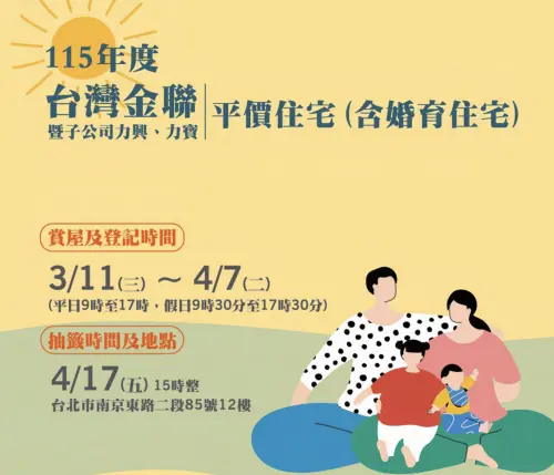 ▲台灣金聯平價住宅時程表。（圖／翻攝自台灣金聯官網tamco.com.tw）