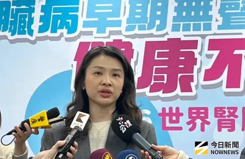 ▲國健署長沈靜芬提醒，養成護腎好習慣，預防慢性腎臟病的發生。（圖／記者張乃文攝）