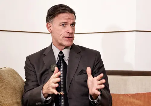 ▲阿奎利諾對於台灣軍事實力進展表達讚許，特別點名其長期合作夥伴、參謀總長梅家樹在短時間內展現的國防成就深表驚艷。（圖／記者吳翊緁攝影）