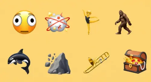 ▲蘋果iOS 26.4新增了8款表情符號Emoji，包含扭曲臉、虎鯨等圖樣。（圖／emojipedia）