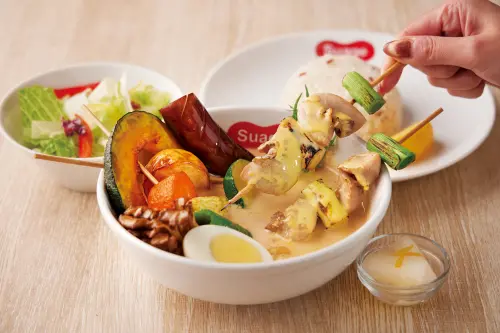 ▲Suage「烏魚腱起司牛奶湯咖哩」，另有「鱸魚起司牛奶湯咖哩」。（圖／慕里諾國際餐飲提供）