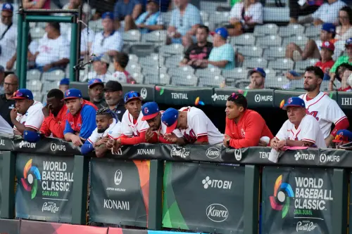 ▲曾五度闖進世界棒球經典賽（World Baseball Classic）複賽的「紅色閃電」古巴隊，在今（12）日的A組預賽最終戰以2：7不敵加拿大隊，本屆WBC旅程告終。（圖／美聯社／達志影像）