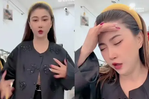 ▲王炸姐（如圖）直播到一半頭痛炸裂，疑似急發性腦出血，享年39歲。（圖／翻攝自王炸姐微博）