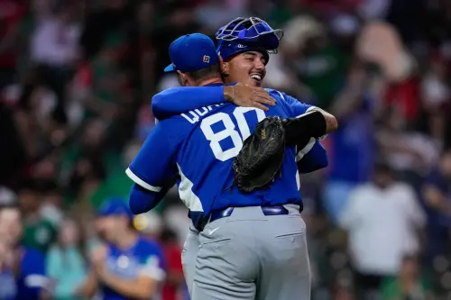 ▲義大利代表隊憑藉兩發全壘打以及先發諾拉（Aaron Nola）5局無失分飆出5K的好投，終場以9：1大勝墨西哥，也幫助美國取得晉級。（圖／美聯社／達志影像）