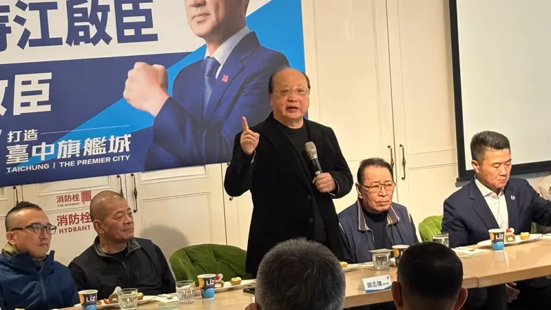    ▲胡志強力挺江啟臣，強調「我比你們都更早愛他」。（圖／記者顏幸如攝，2026.03.12）  
