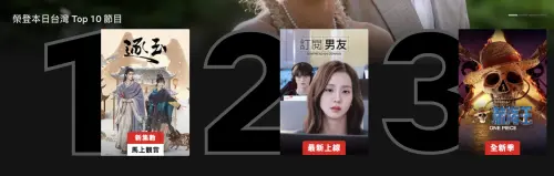 ▲《航海王》第二季上線後已經衝到Netflix熱播榜第三名。（圖／翻攝自Netflix）