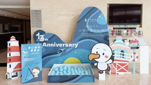 ▲酒店祭出滿額扭蛋活動，凡單筆消費滿1,313元即可獲得一次扭蛋機會（每張發票限 兌換一次），最大獎為台中港酒店總統套房住宿券。（圖／台中港酒店提供）