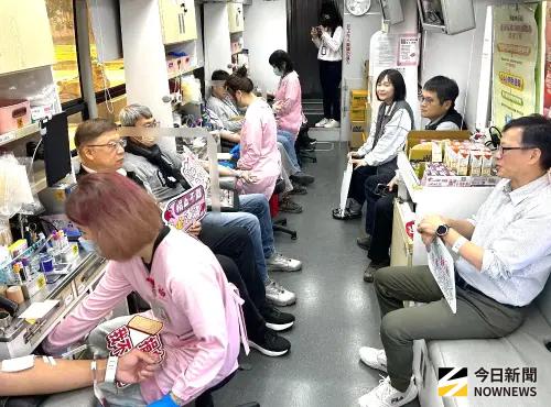 ▲台灣中油公司煉製事業部舉辦公益捐血活動，吸引員工踴躍捐血。(圖／記者黃守作攝，2026.03.12)