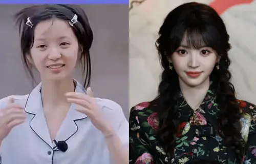 ▲田曦薇素顏上節目。（圖／翻攝自微博）