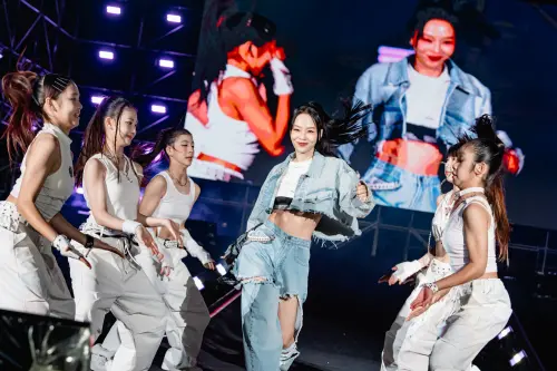 ▲孫淑媚首度參加高雄櫻花季，帶來〈Like Jennie〉超有誠意。（圖／讀者提供）