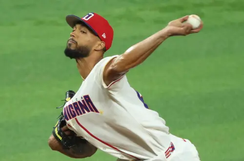 ▲韓國打線在多明尼加先發桑契斯（Cristopher Sanchez）面前猶如待宰羔羊，全場僅敲出零星2支安打。（圖／美聯社／達志影像）